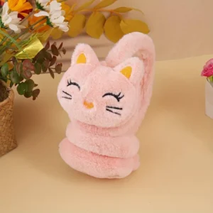 Kitty Plush Earmuff — Warm • Soft • Adorable • Winter Cozy Fashion - Light Pink