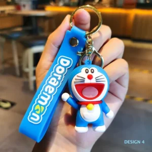 Adorable Doraemon 3D Keychain – Cute Anime Bag & Key Accessory