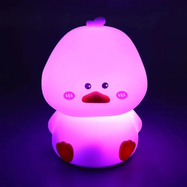 Adorable-Duck-Silicone-Night-Light-4