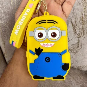 Minion Coin Pouch Keychain – Cute Character Bag & Coin Holder Gift for Kids