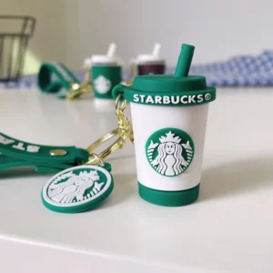 Starbucks Coffee Cup 3D Keychain – Gift for Coffee Lovers