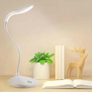Rechargeable LED Study Table Lamp with 3 Brightness Levels, USB Portable Desk Light for Students, Reading & Work from Home MultiColor